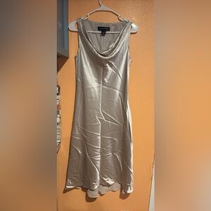 Elegant Cream Sleeveless Dress